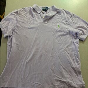 Ralph Lauren Men's Light Purple Polo Shirt